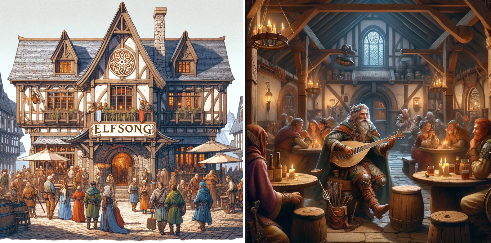 The Elfsong Tavern, a tavern and inn in Baldur's Gate